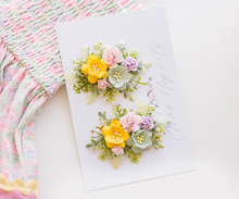 Load image into Gallery viewer, Sofia Floral Clips - Cherry Blossom Yellow