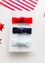 Load image into Gallery viewer, Bonita Knotted Bow SET - Americana -PREORDER