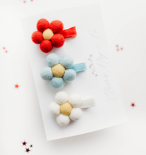 Load image into Gallery viewer, Daisy Felt Hair clip - Party in the USA -PREORDER
