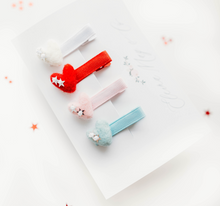 Load image into Gallery viewer, Lola Small Heart Clip SET - American Rainbow -PREORDER