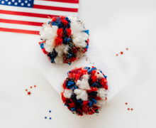 Load image into Gallery viewer, Pom Pom Hair Clip SET - Glory -PREORDER