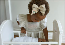 Load image into Gallery viewer, Rainbow Hand Embroidery Hair Bow