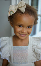 Load image into Gallery viewer, Rainbow Hand Embroidery Hair Bow