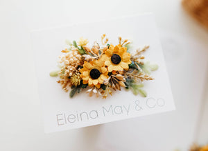 Sunflowers -  Floral Clip Set