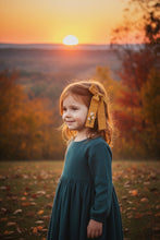Load image into Gallery viewer, Coco Hair bow - Goldie Bouquet Embroidery
