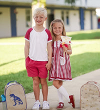 Load image into Gallery viewer, Pennant Flag - First Day of School Ivory
