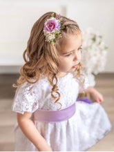 Load image into Gallery viewer, Je t'aime - Floral Clip Light Purple
