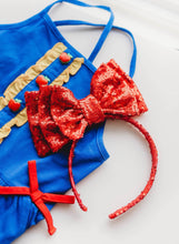Load image into Gallery viewer, Opal Headband - Sparkly Red

