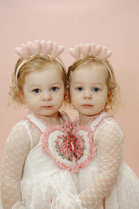 Sammy - Hearts Light PINK Headband