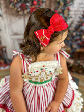 Load image into Gallery viewer, Sandy Headband - Gingerbread Polka Dot Red
