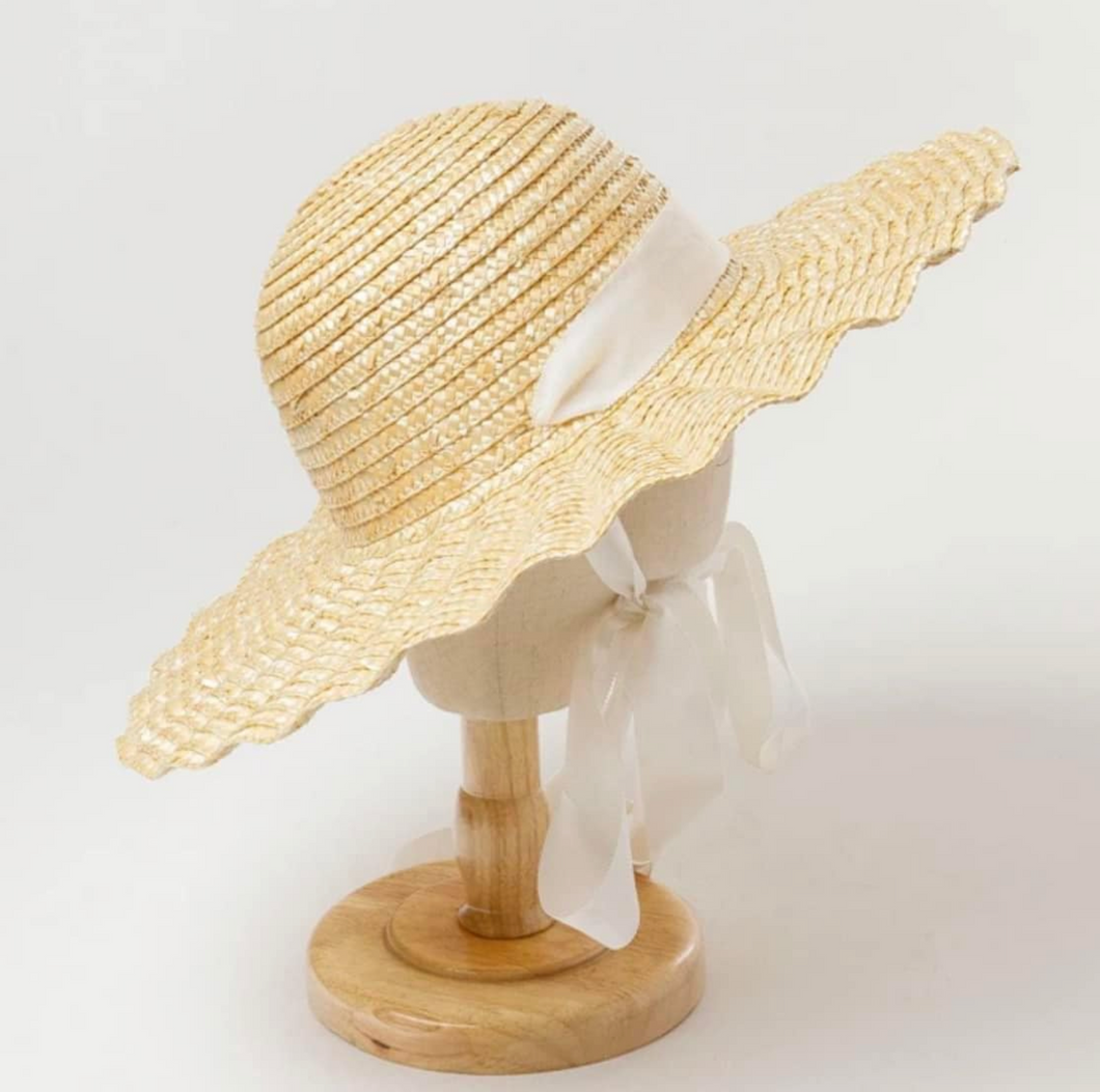Paloma Straw Hat with ties