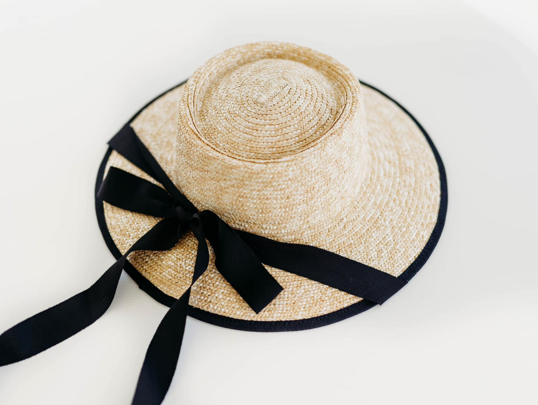 Palermo Straw Hat with ties