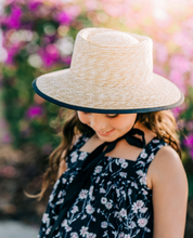 Load image into Gallery viewer, Palermo Straw Hat with ties
