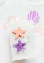 Load image into Gallery viewer, Starfish Clip SET of 2 - Mermaid Off Duty
