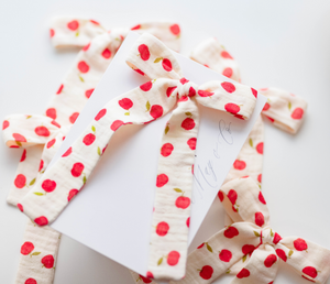 Coco Hair bow - Apples