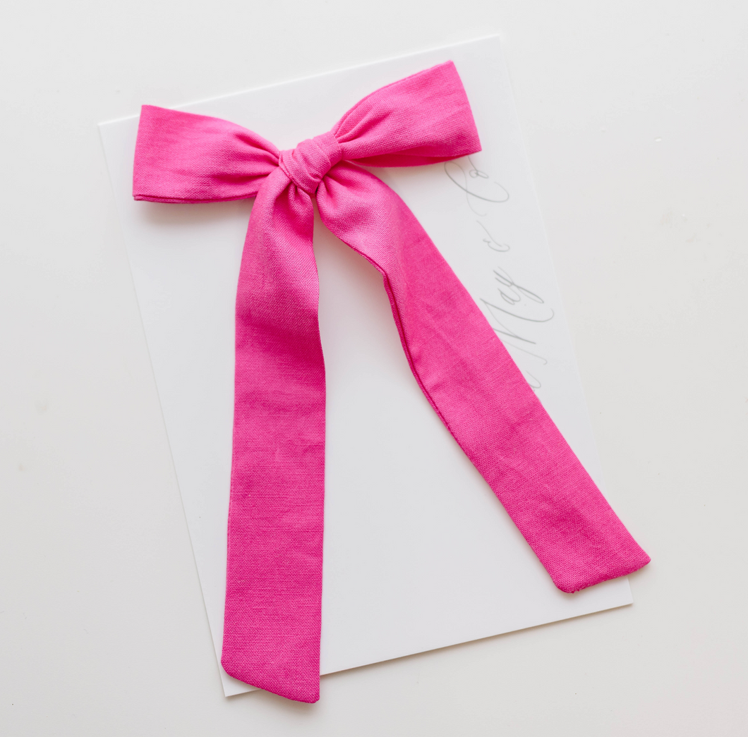 Coco Hair bow - French Rose