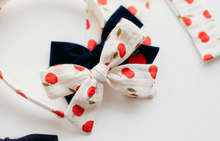 Load image into Gallery viewer, School Girl Hair bow - Apples
