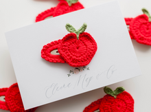 Load image into Gallery viewer, Apple Crochet Clip

