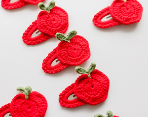 Apple Crochet Clip