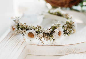 White Sunflowers Crown