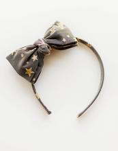 Load image into Gallery viewer, Sandy Headband - Gold and Black Stars
