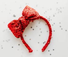 Load image into Gallery viewer, Sandy Headband - RED Sequin
