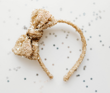 Load image into Gallery viewer, Sandy Headband - Gold Sequin
