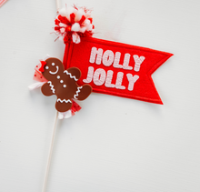 Load image into Gallery viewer, Holiday Flag - Holly Jolly

