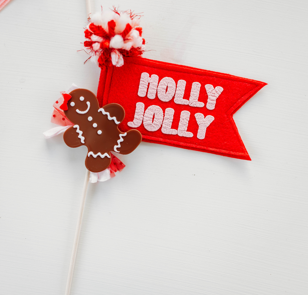 Holiday Flag - Holly Jolly