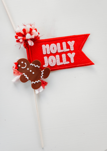 Holiday Flag - Holly Jolly