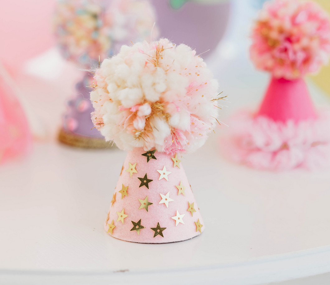 Wishing Star Party Hat in Pink