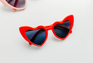Heart Shaped RED Sunglasses