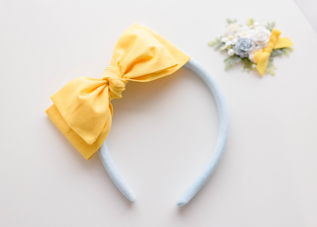 Sandy Headband - Yellow and Blue