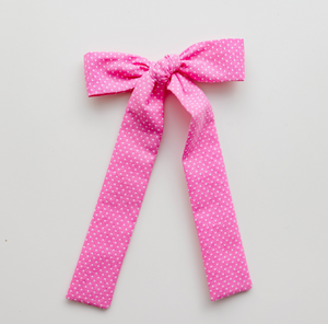 Coco Hair bow - Taffy Polka Dot