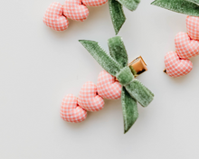 Load image into Gallery viewer, Heart Clip Gingham Pink
