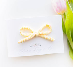 Cami Bow Small - Soft Yellow
