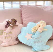 Load image into Gallery viewer, MIMI MERMAID TOOTH FAIRY PILLOW AND DOLL SET
