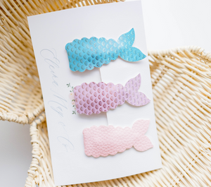 Mermaid Snap Clip SET - Ocean