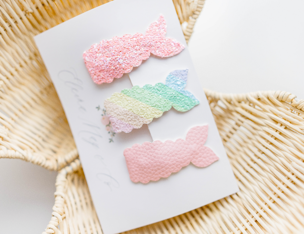 Mermaid Snap Clip SET - Pretty Rainbow