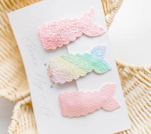 Mermaid Snap Clip SET - Pretty Rainbow