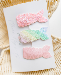 Mermaid Snap Clip SET - Pretty Rainbow