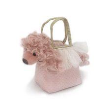 Load image into Gallery viewer, PINK POODLE PLUSH TOY IN PURSE PARIS
