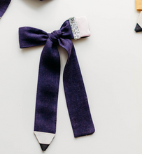 Load image into Gallery viewer, COCO Bow - Pencil Navy
