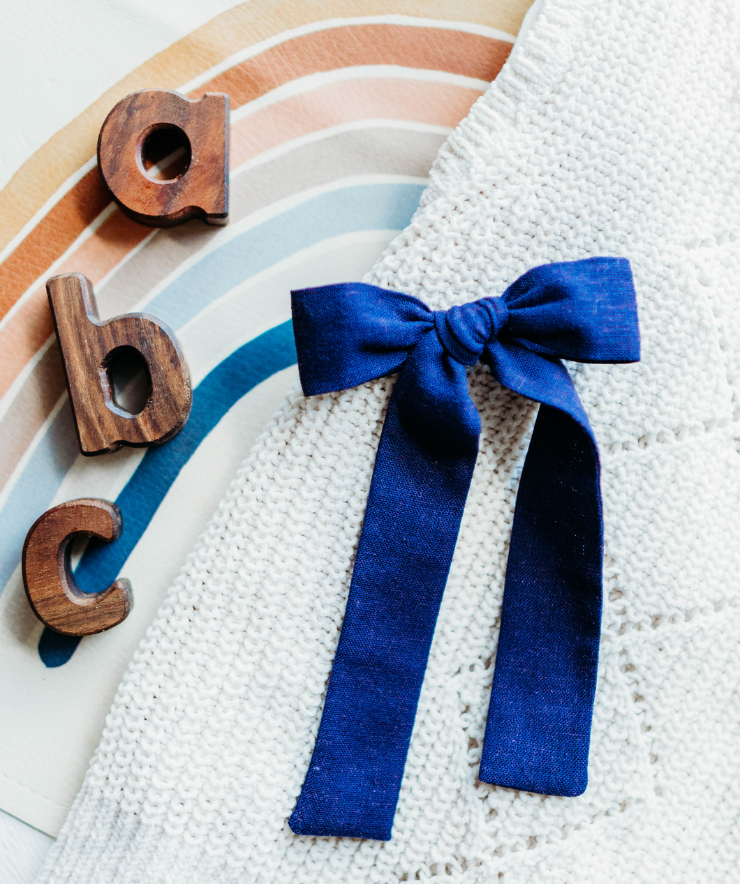 Coco Hair bow - Navy