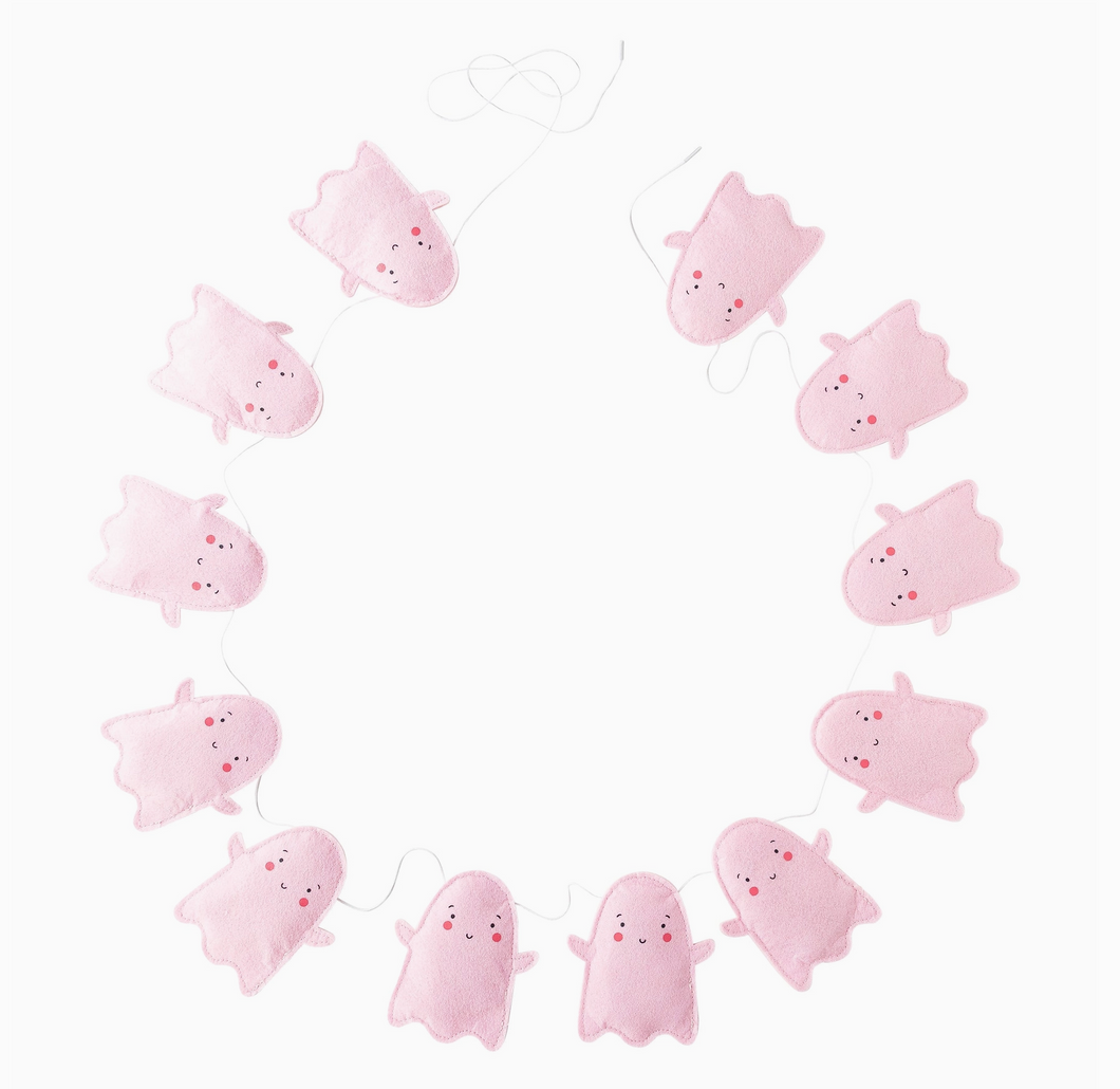 Ghost Puffy Felt Banner