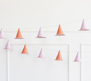Pink Witch Hat Banner