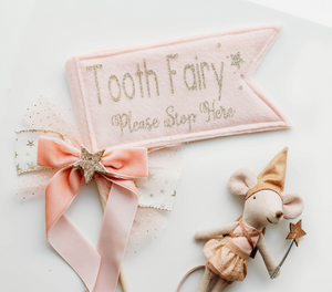 Tooth Fairy Please Stop Here Flag