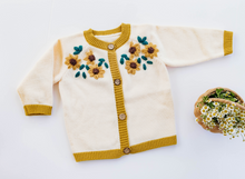 Load image into Gallery viewer, Ally Sweater - Mustard Sunflowers
