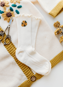 Cami Embroidery Sock - Fall