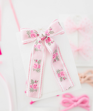 Load image into Gallery viewer, Freya Hair Bow - Pink Floral
